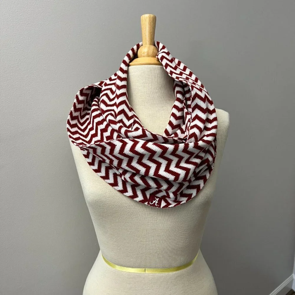 The Game Alabama Knit Chevron Infinity Scarf